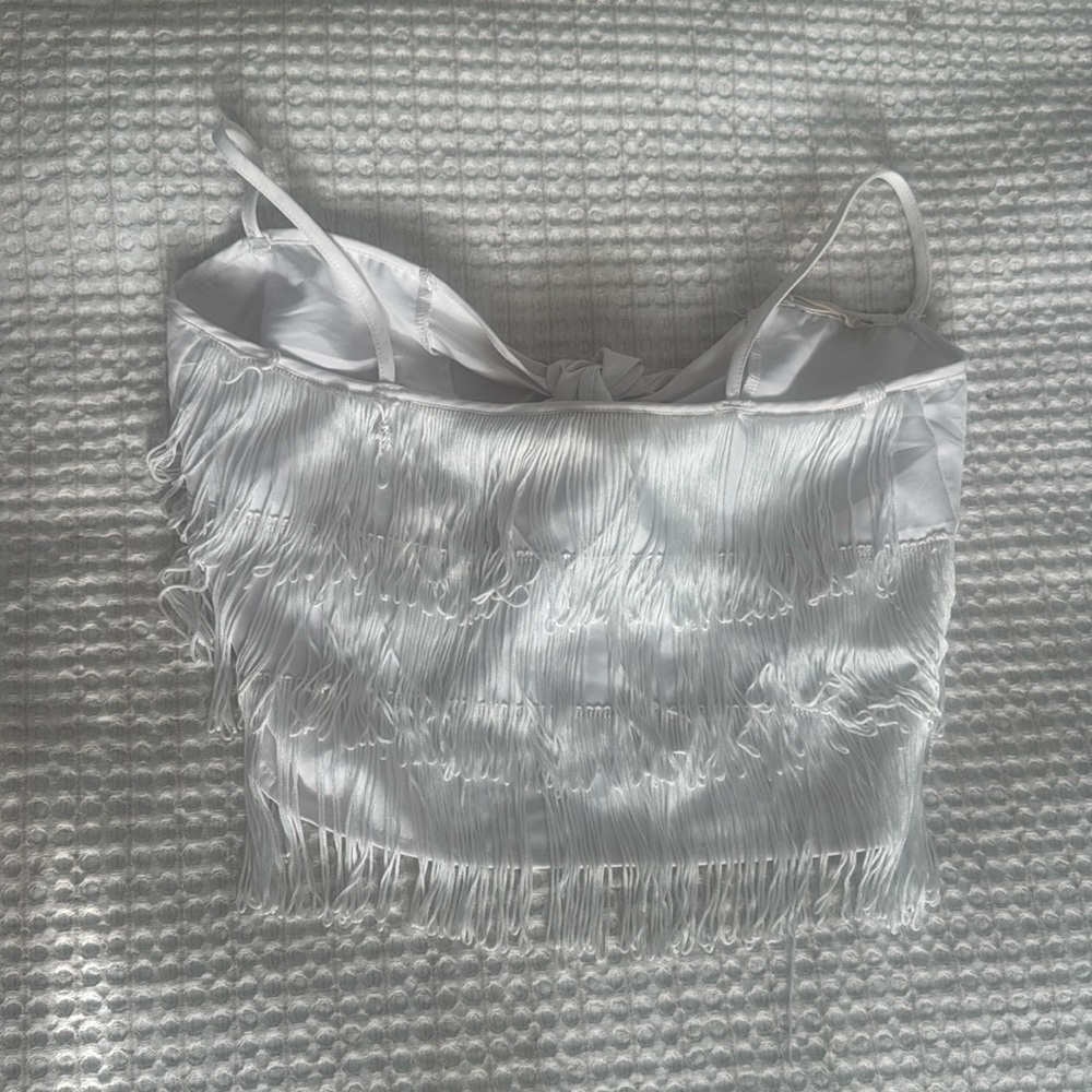 Altard State XS white fringe top
